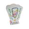 Hello Honey® 8.5" Ceramic Fan Shaped Vase with Painted Bird Design